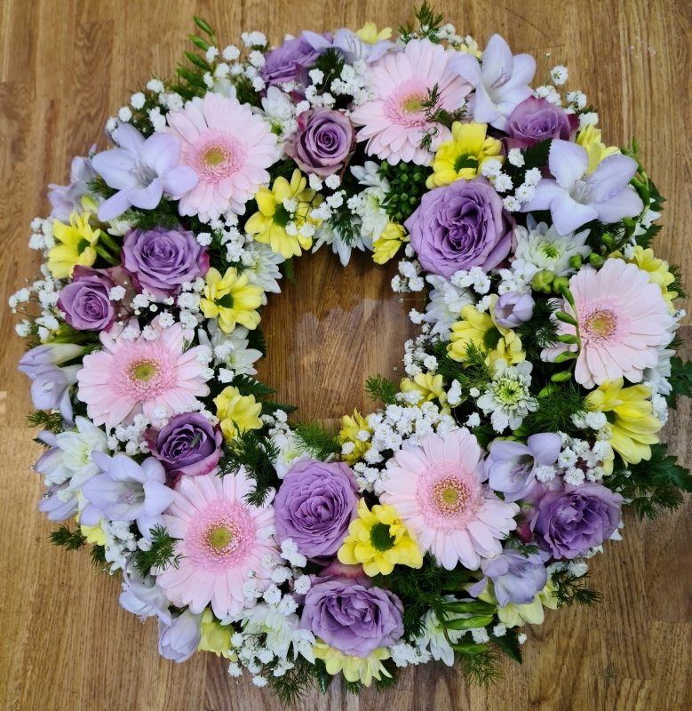 Funeral Wreath Pastels
